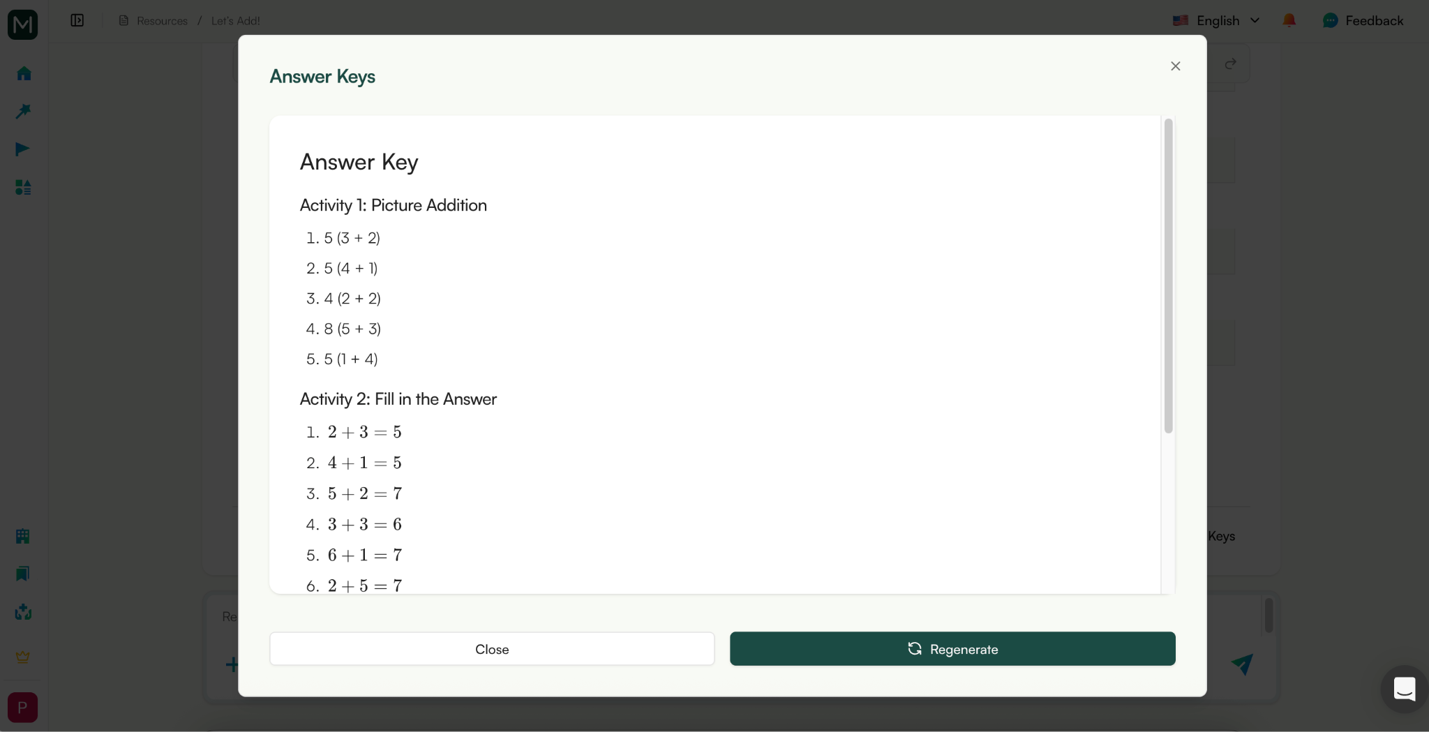Create a Printable Kindergarten Worksheet with AI