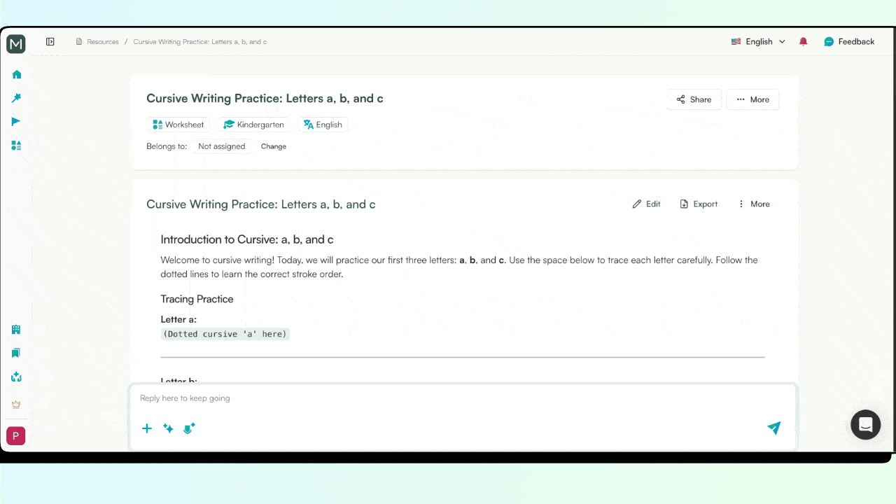 cursive writing worksheets