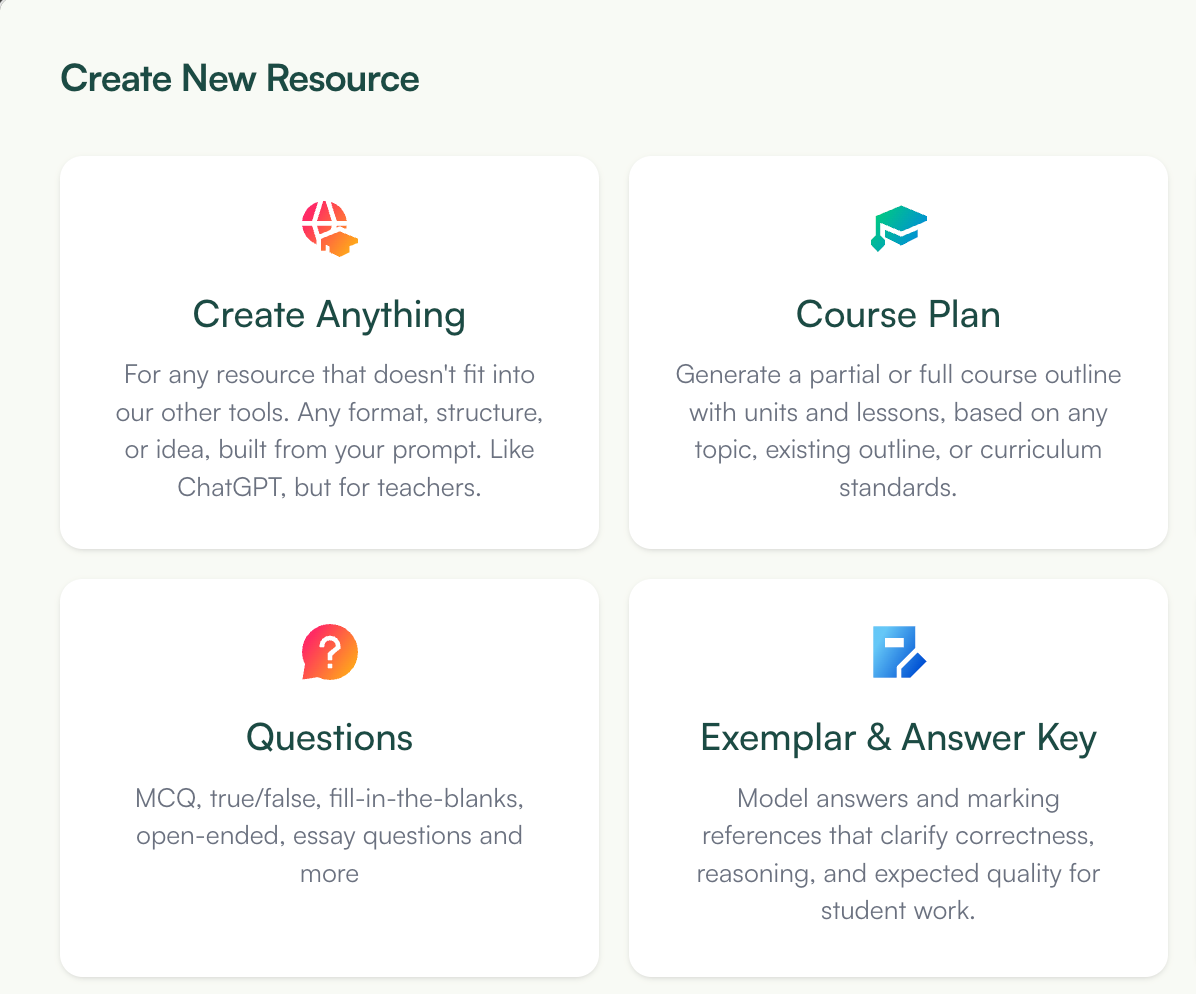 create teaching resources with monsha