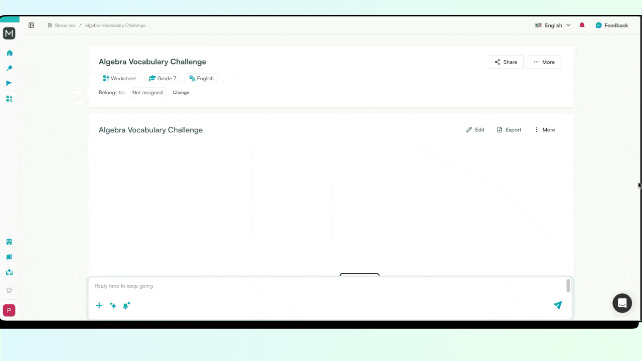 Types of Vocabulary Worksheets