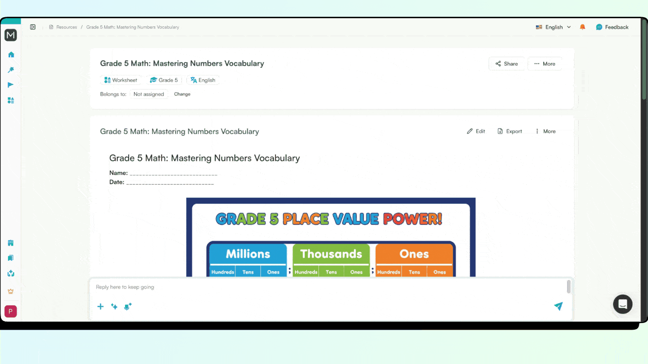 Types of Vocabulary Worksheets