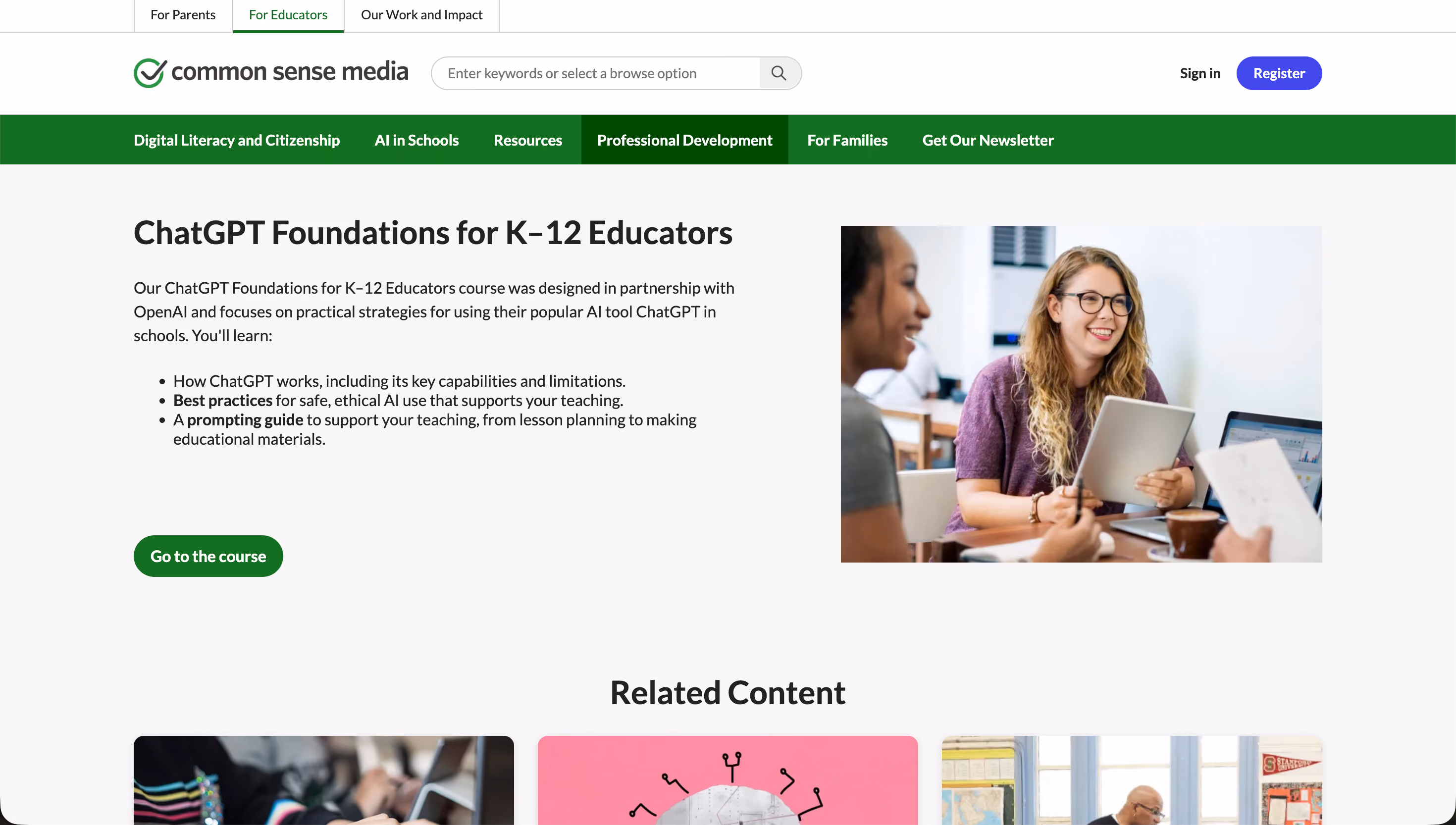 ChatGPT Foundations for K-12 Educators