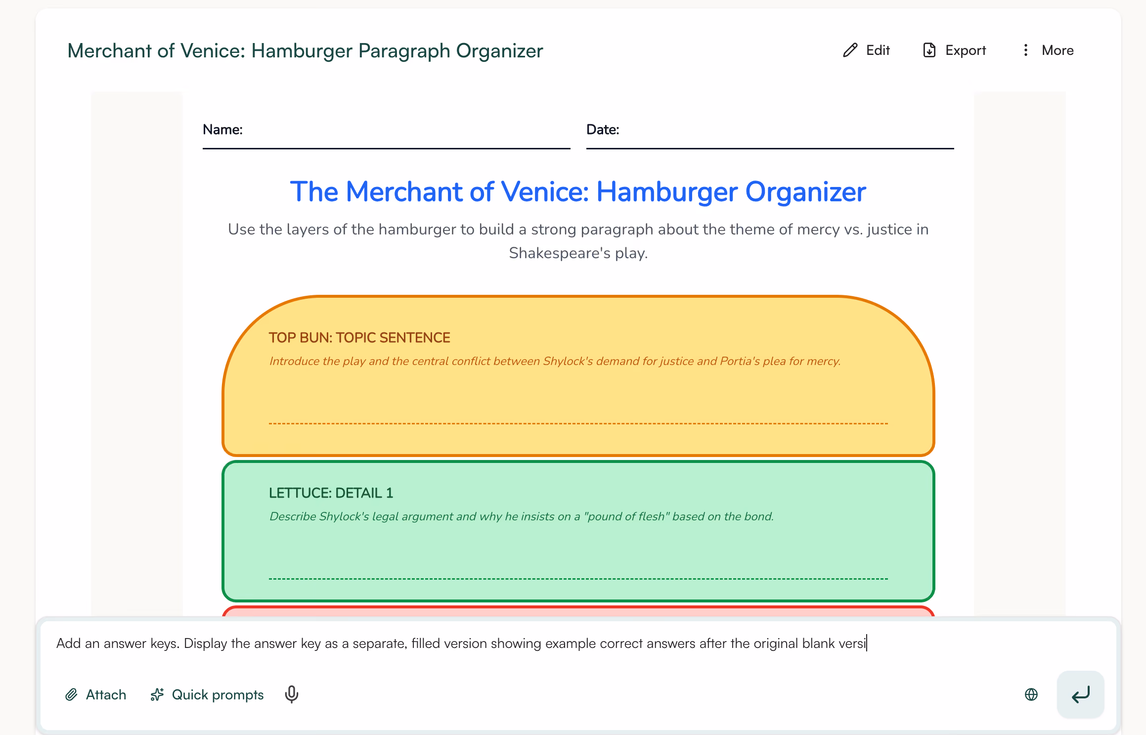 Differentiate graphic organizers in one click