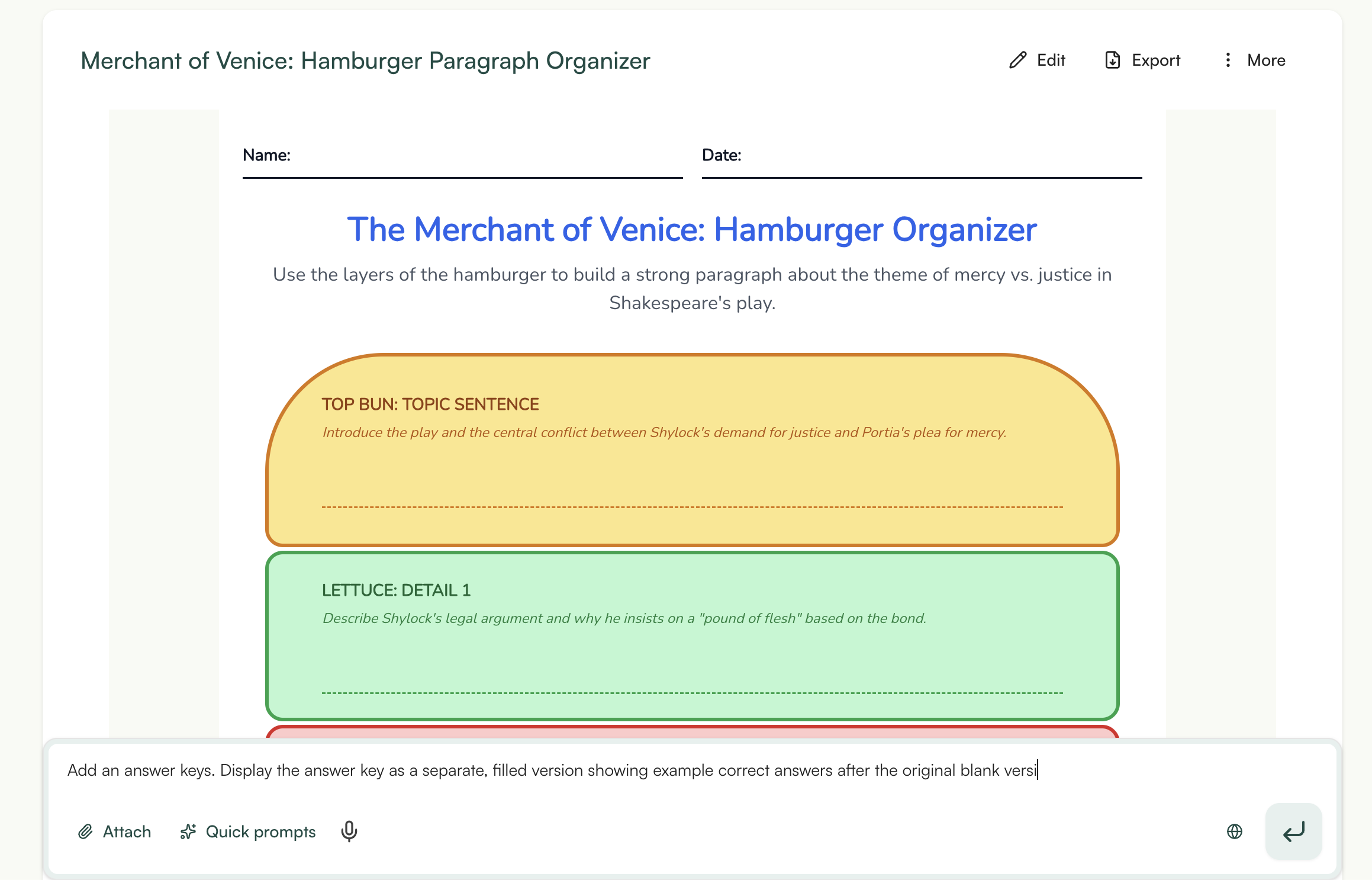 Differentiate graphic organizers in one click