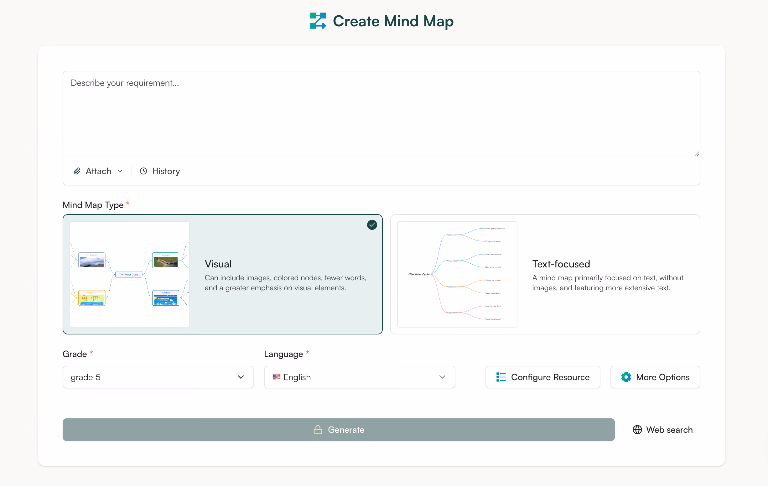 create mind map with Monsha