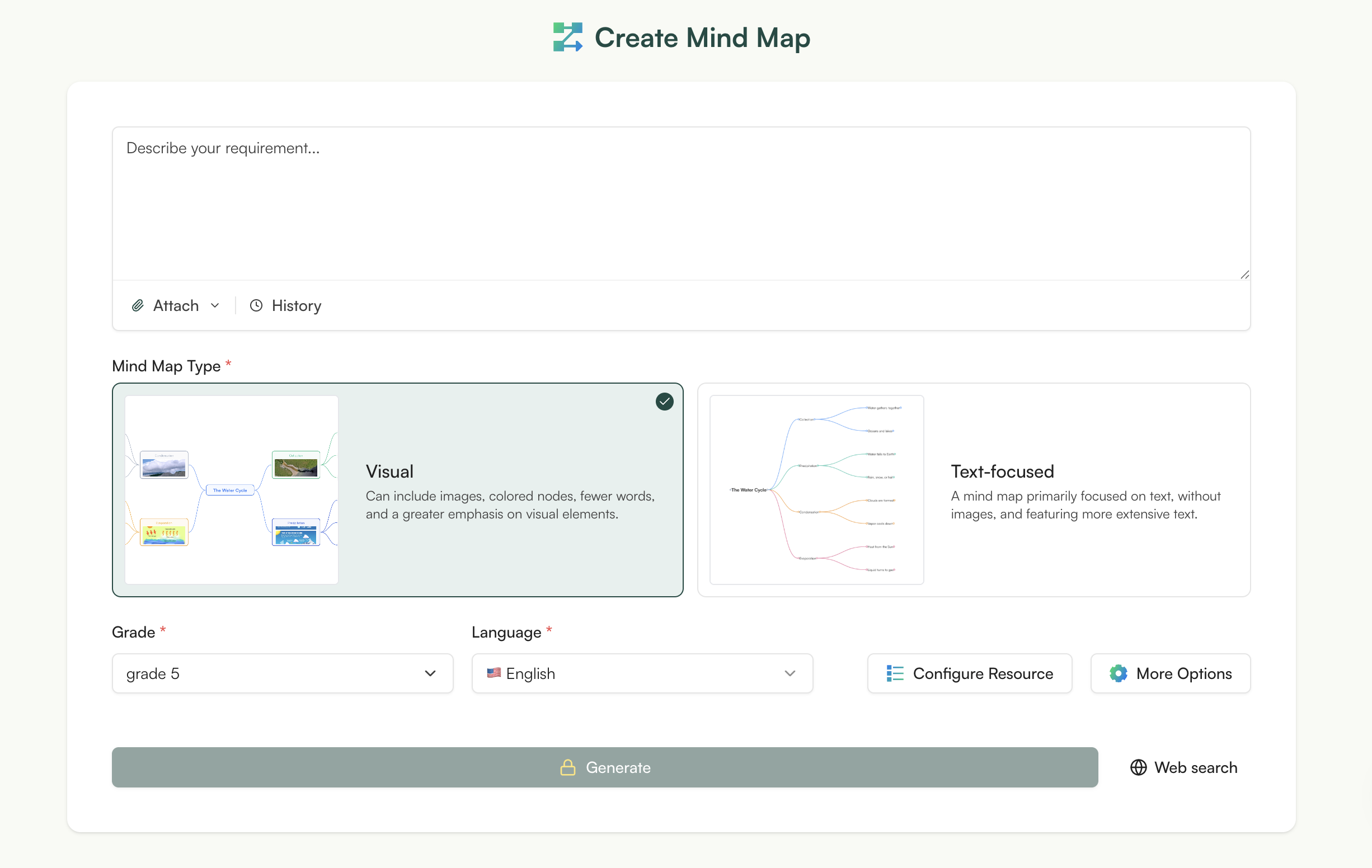 create mind map with Monsha