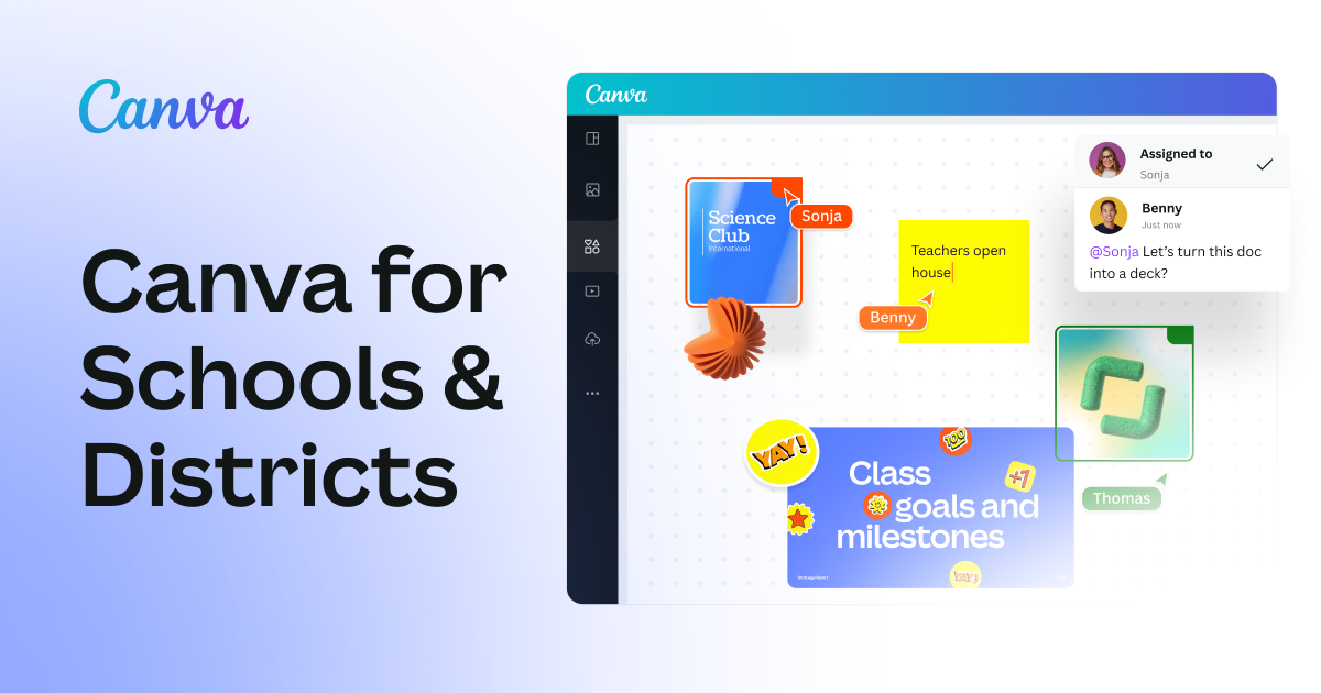 Get Canva for your K-12 school or district - 100% free.