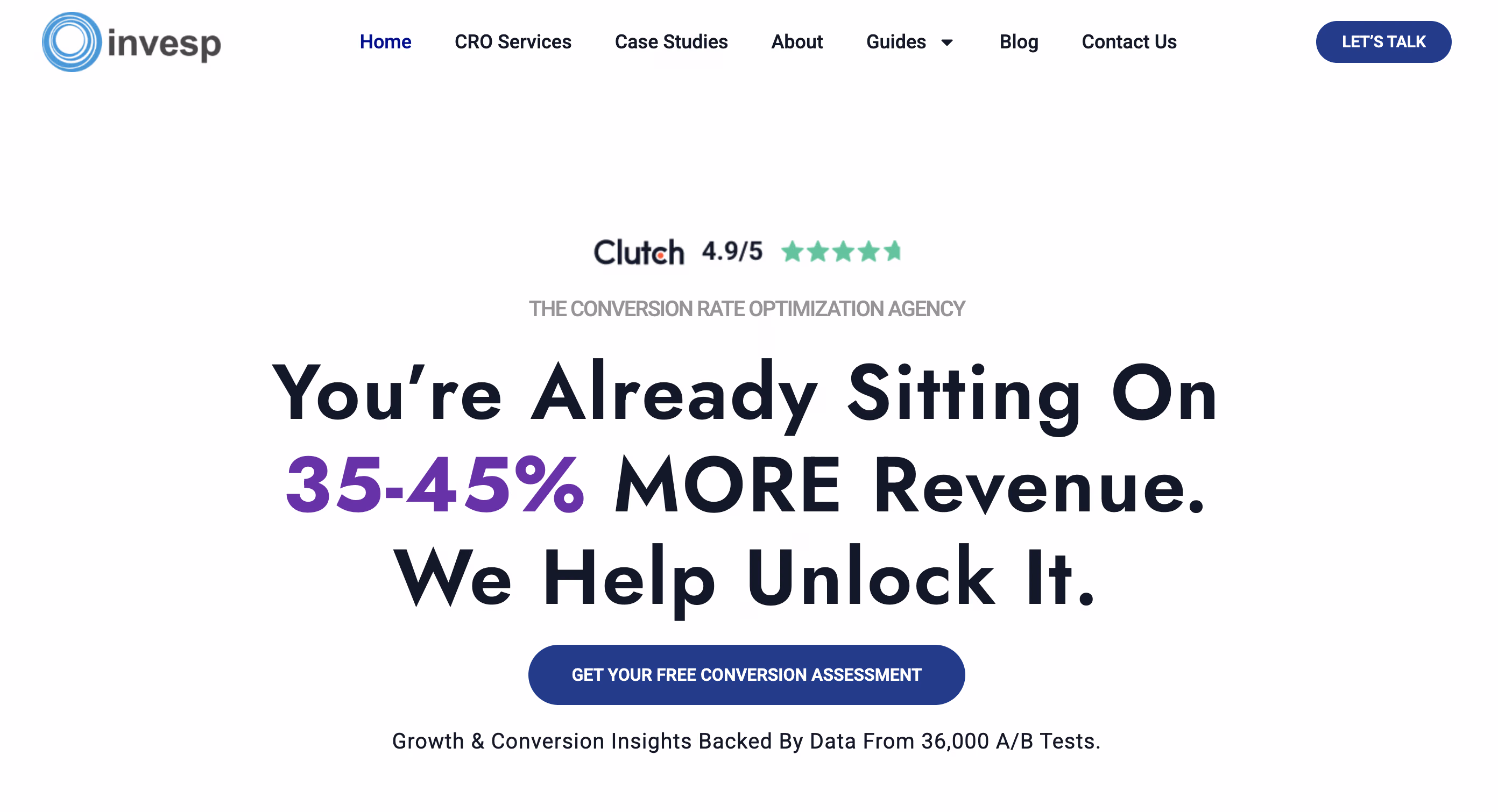 Invesp screenshot