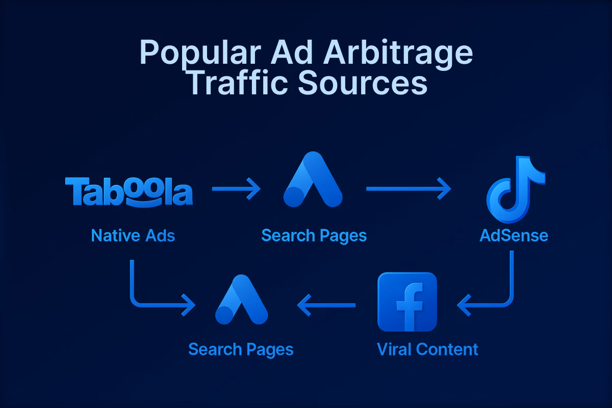 Popular ad arbitrage sources
