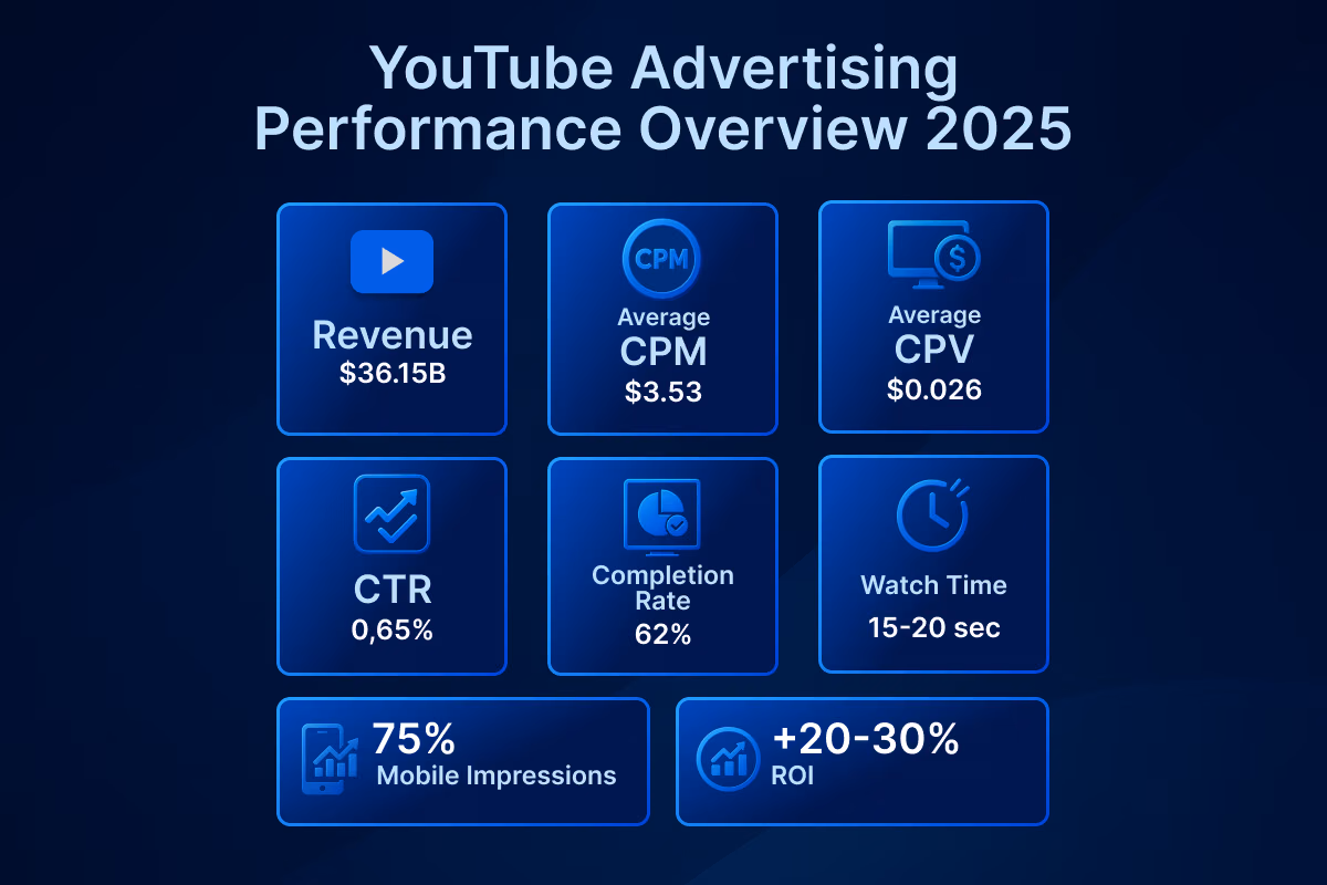 Google ads video advertising performance stats