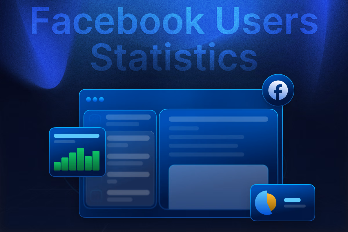 Facebook users statistics hero