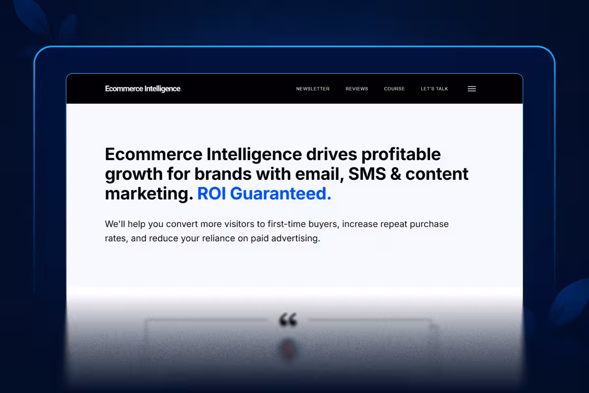 Ecommerce Intelligence