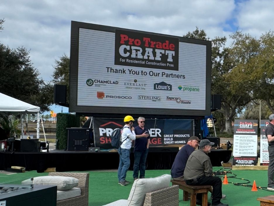 ProTrade Craft Thank You To Our Partners LED Videoboard