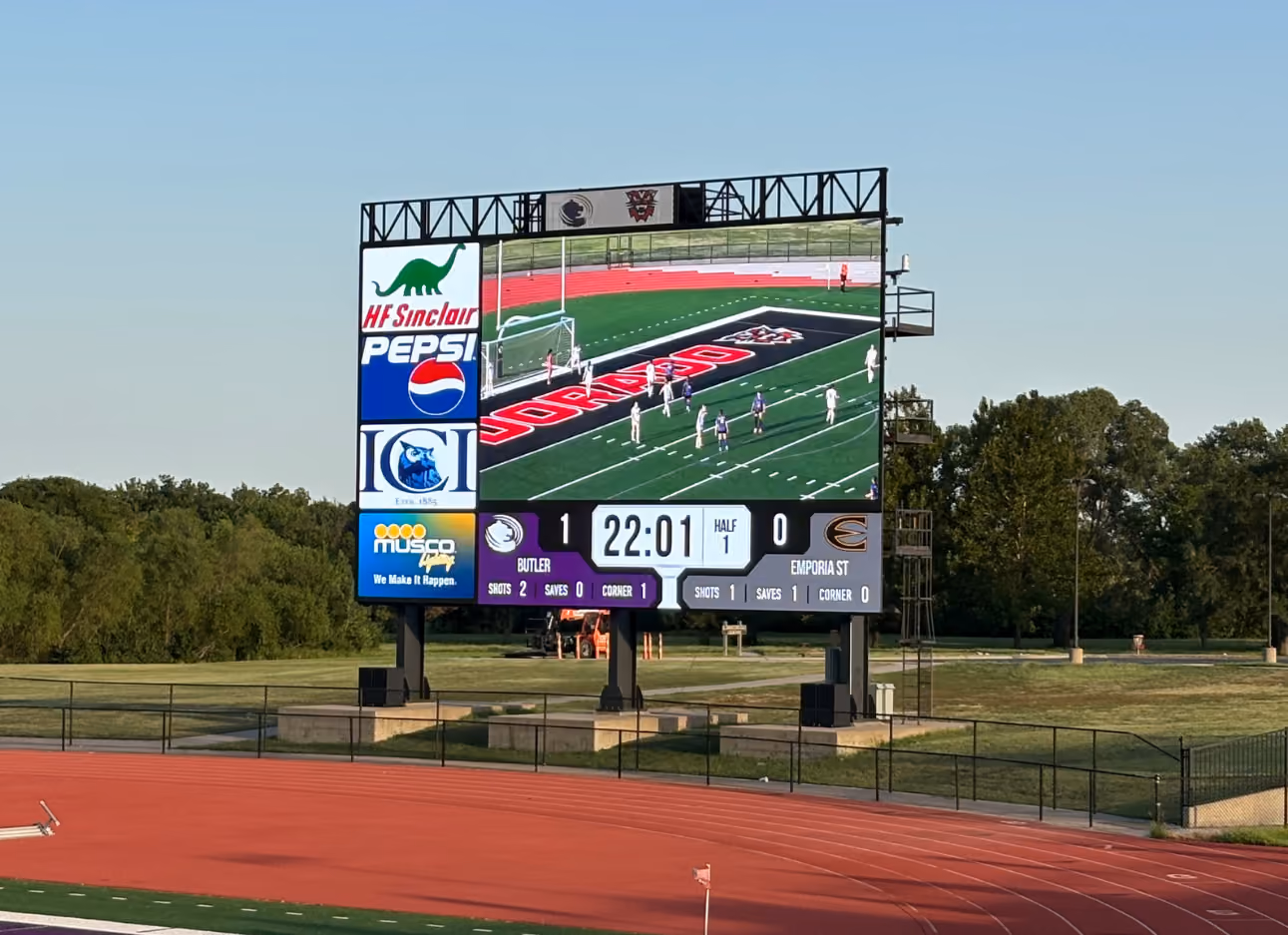 A outdoor LED Videoboard System