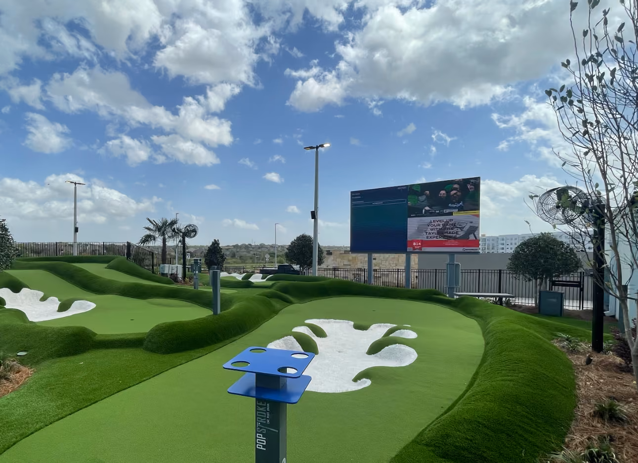 Outdoor LED Videoboard system at Popstroke