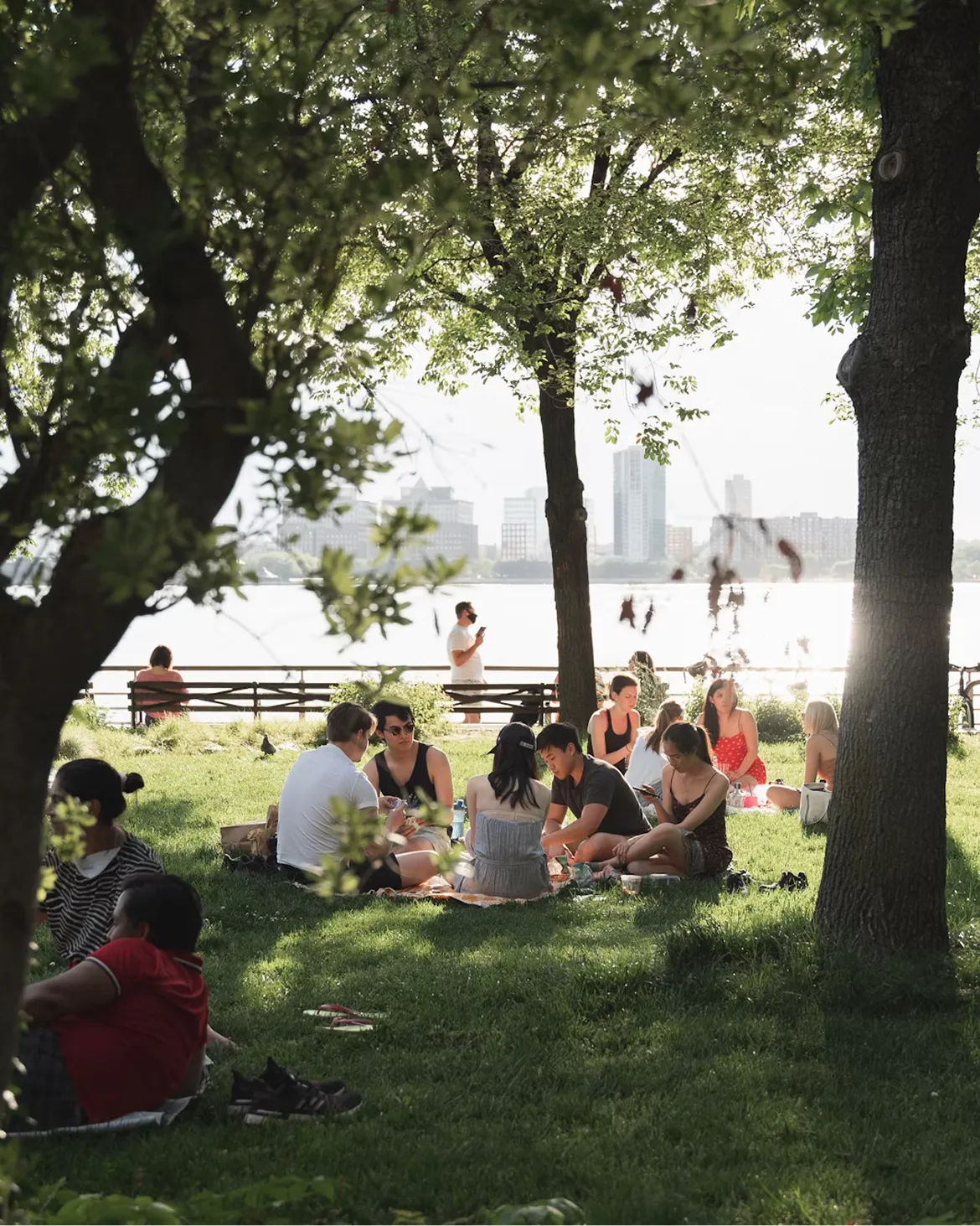 Group of people in park