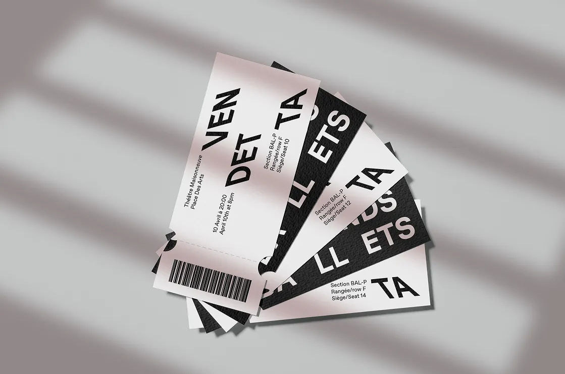 Tickets of ballet show