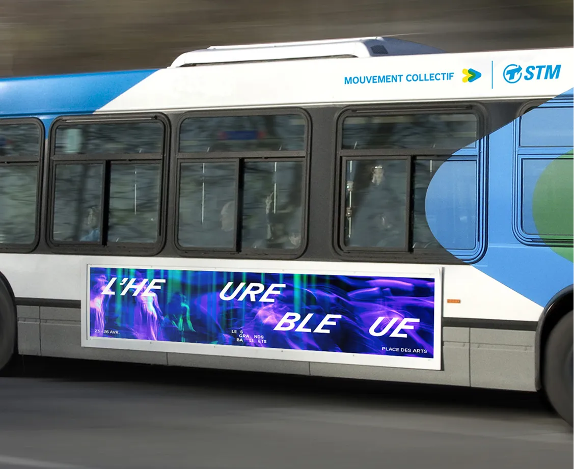 Bus ad for ballet show