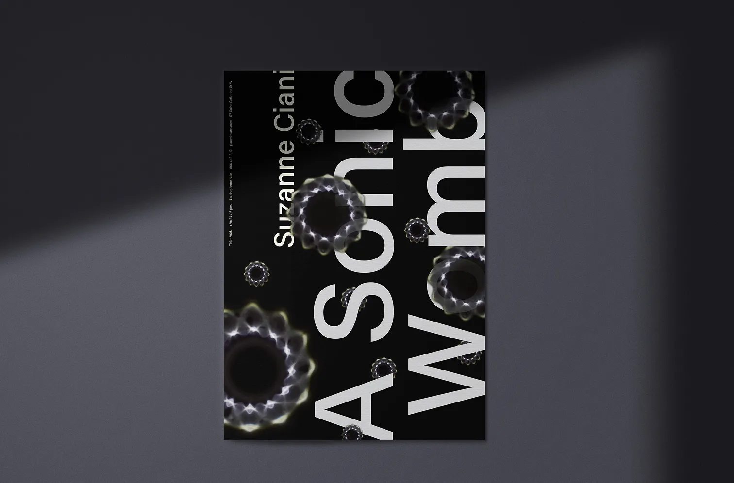 Poster on all with partial lighting