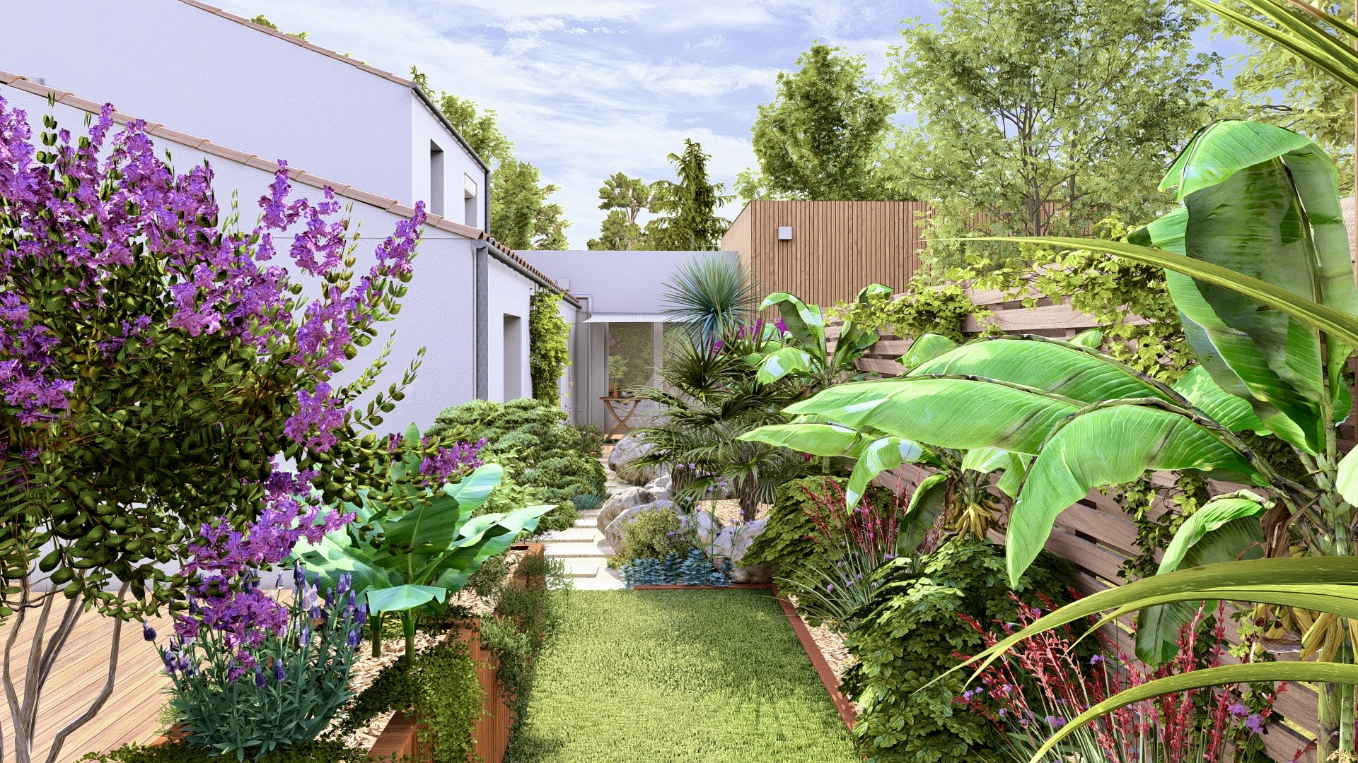 Conception Perspective vers la chambre