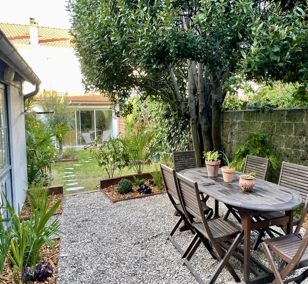 Aménagement coin à manger de galet