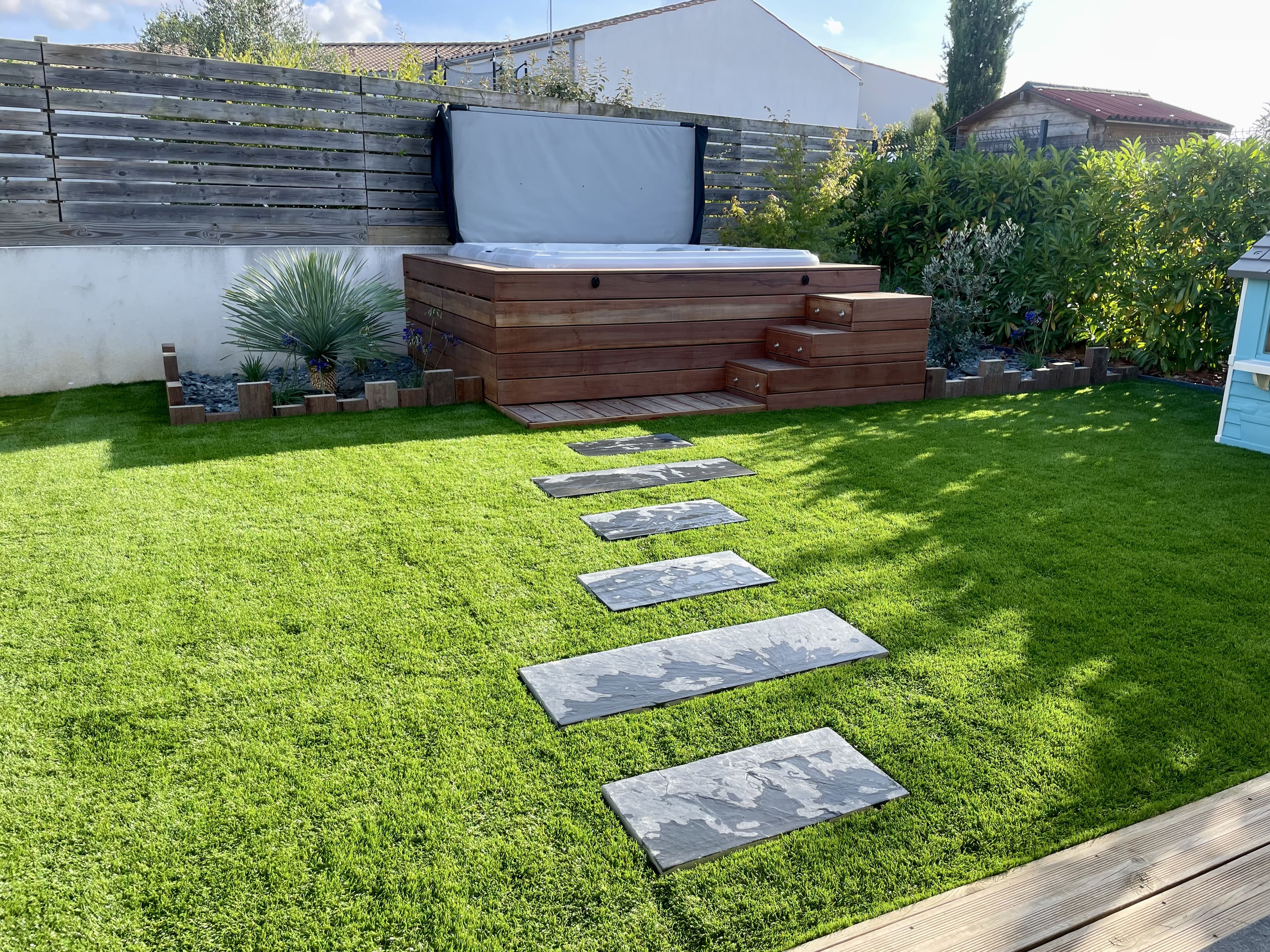 Lumière d'Atlantique Vue globale du jardin