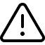 an exclamation point in a triangle