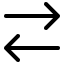arrow pointing right and arrow pointing left
