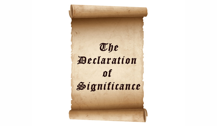 The Declaration of Significance
