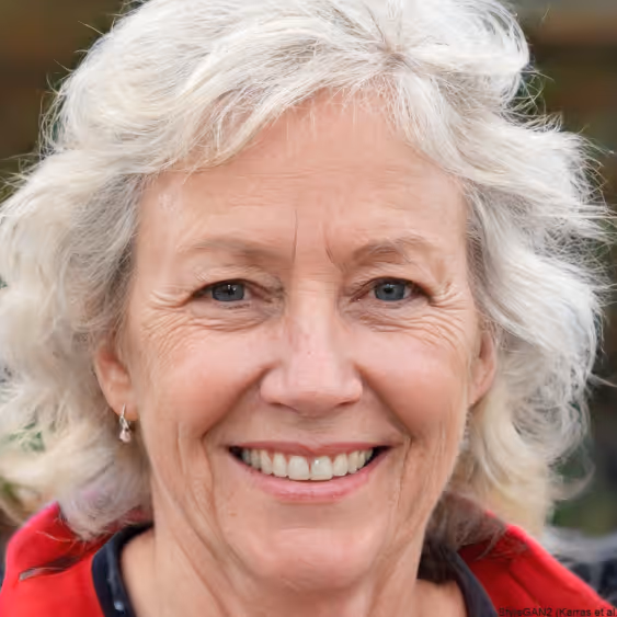 Portrait of student Sylvia sharing her testimonial about Nancy Medina's classes.