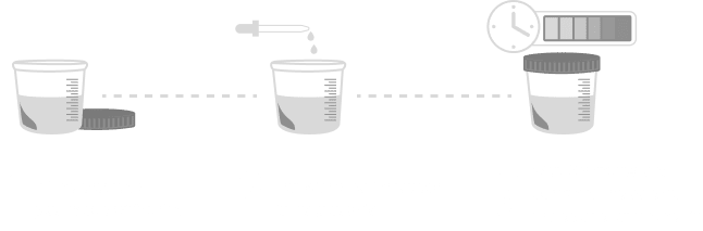 Image showing the steps required to complete the cellular inflammation test
