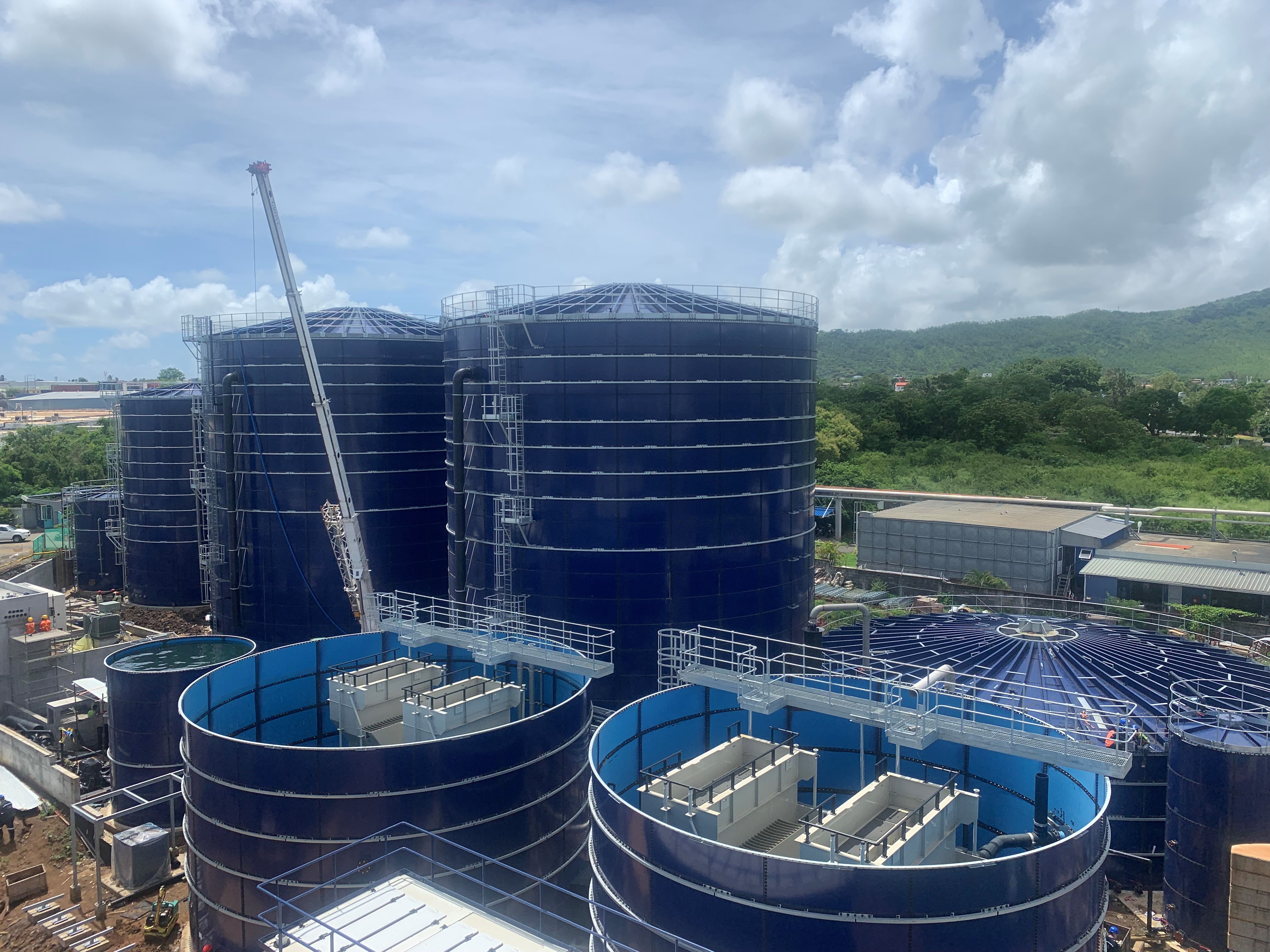 Biogassanlegg under konstruksjon