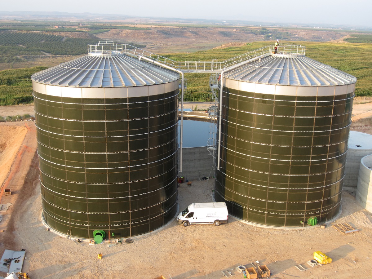 Biogassanlegg under konstruksjon