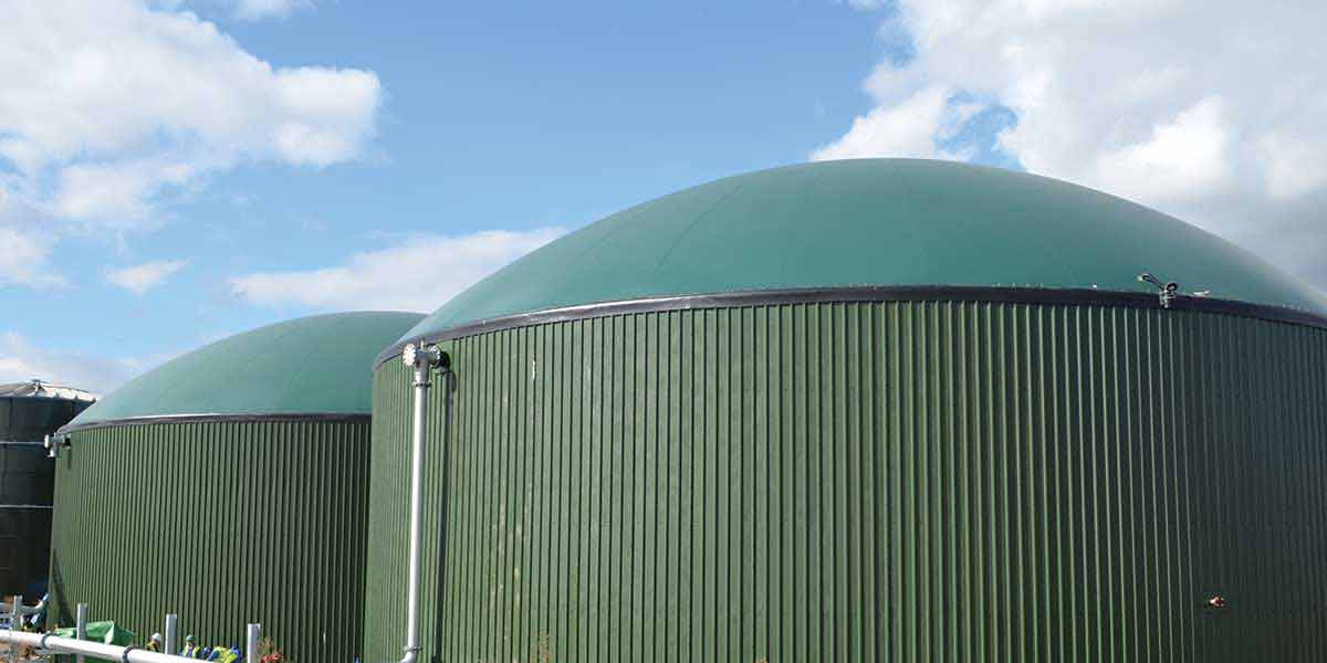 Biogassanlegg under konstruksjon