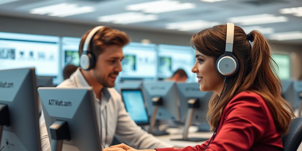AI auto attendants in a busy call center