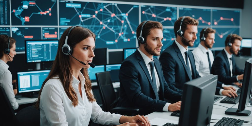 Call center with AI-enhanced call routing