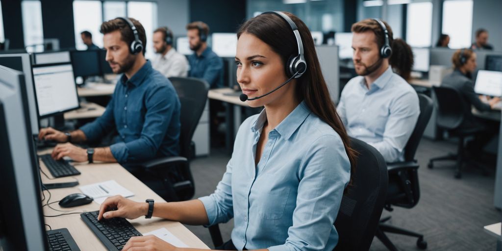 Call center agents using AI technology