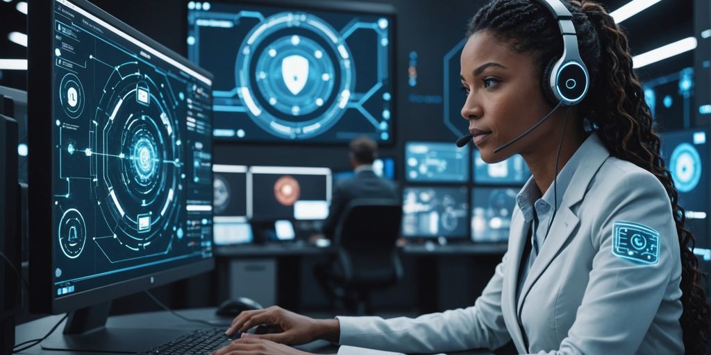 Customer support agent with AI interface