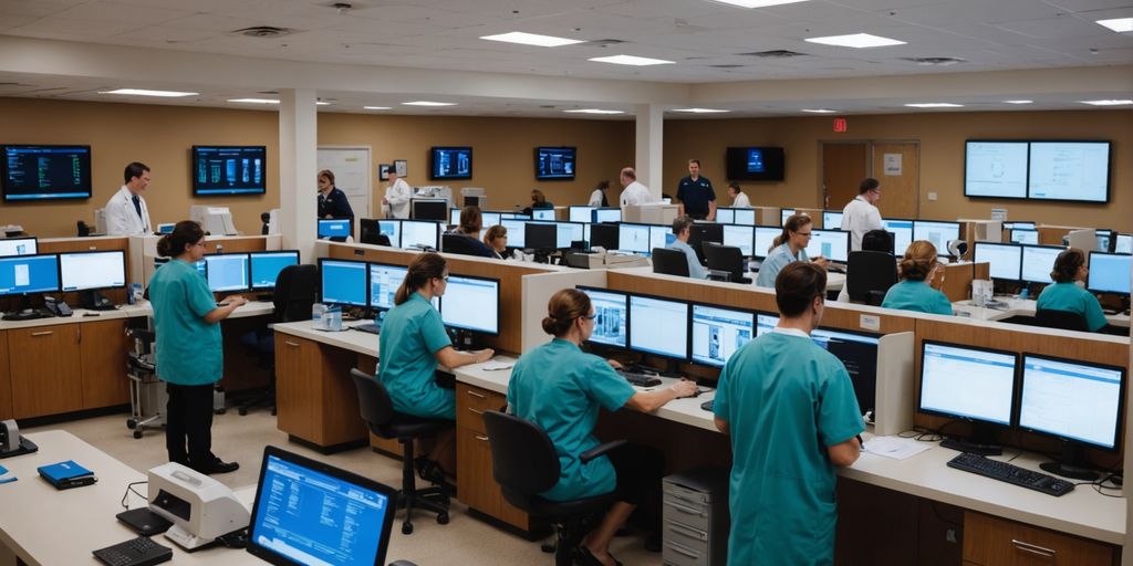AI receptionists in a busy emergency room.