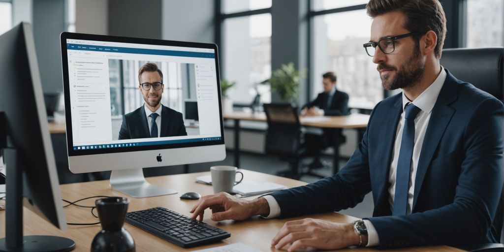 Lawyer using AI for client service