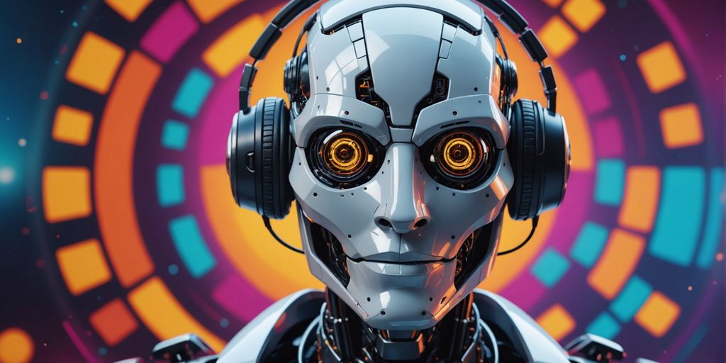 Robot displaying emotions with entertainment elements