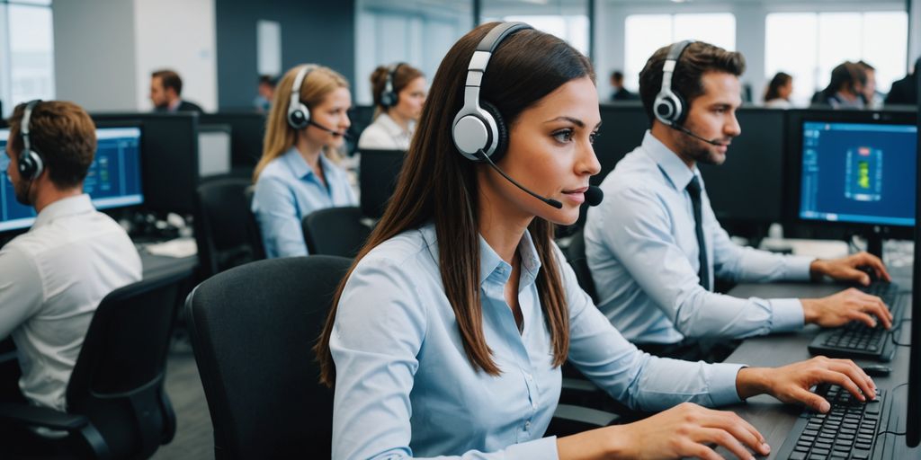 Call center agents using AI technology