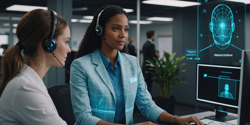 AI and human solving customer issue together