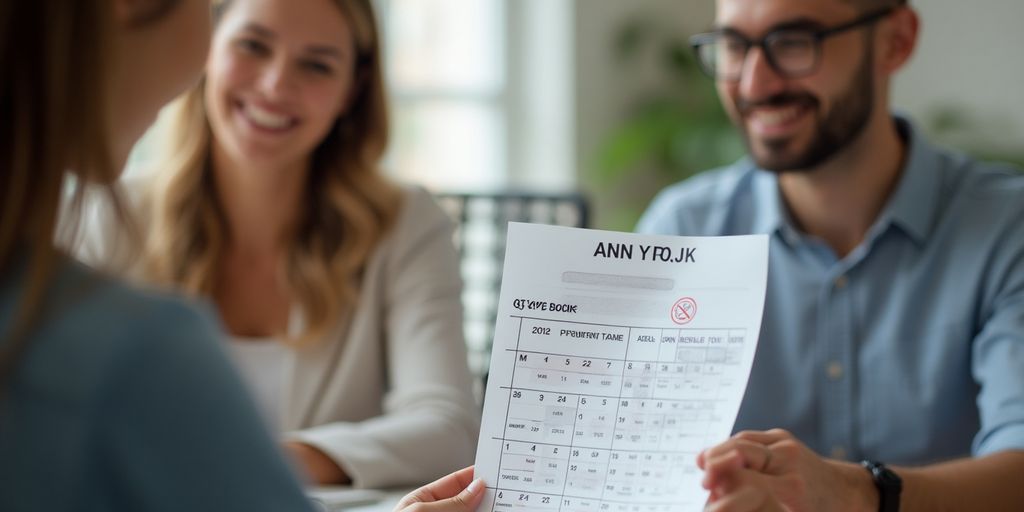 Business professional discussing payment reminders with a customer.