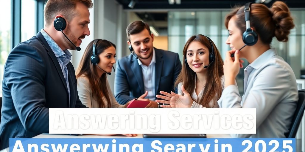 Team of professionals in a modern office setting.