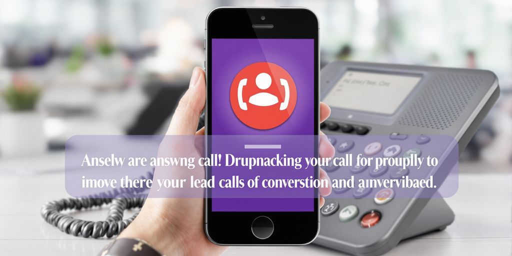 Smartphone receiving a call notification in an office.