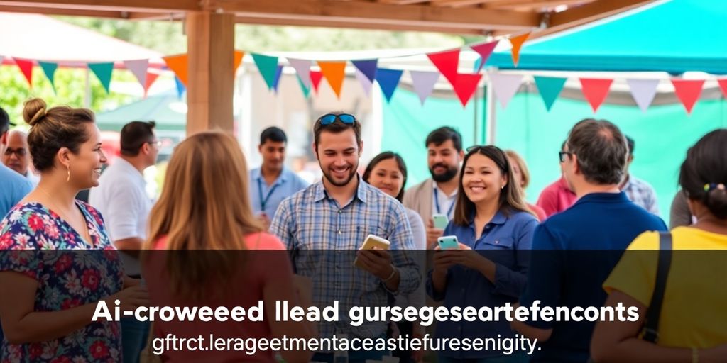 Local business owners networking at a community event.