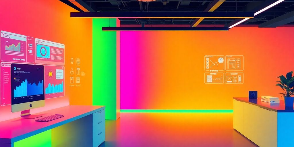 Digital workspace with integrated AI tools and modern interfaces.