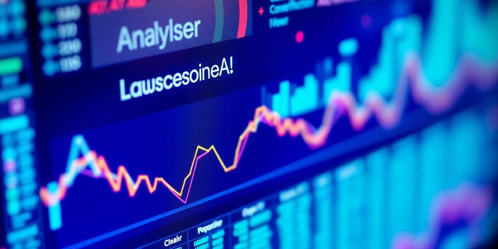 AI interface analyzing customer data for lead scoring.