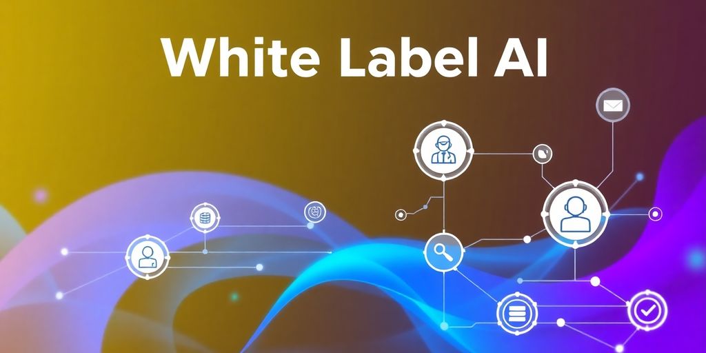 Modern interface of a white label AI system.